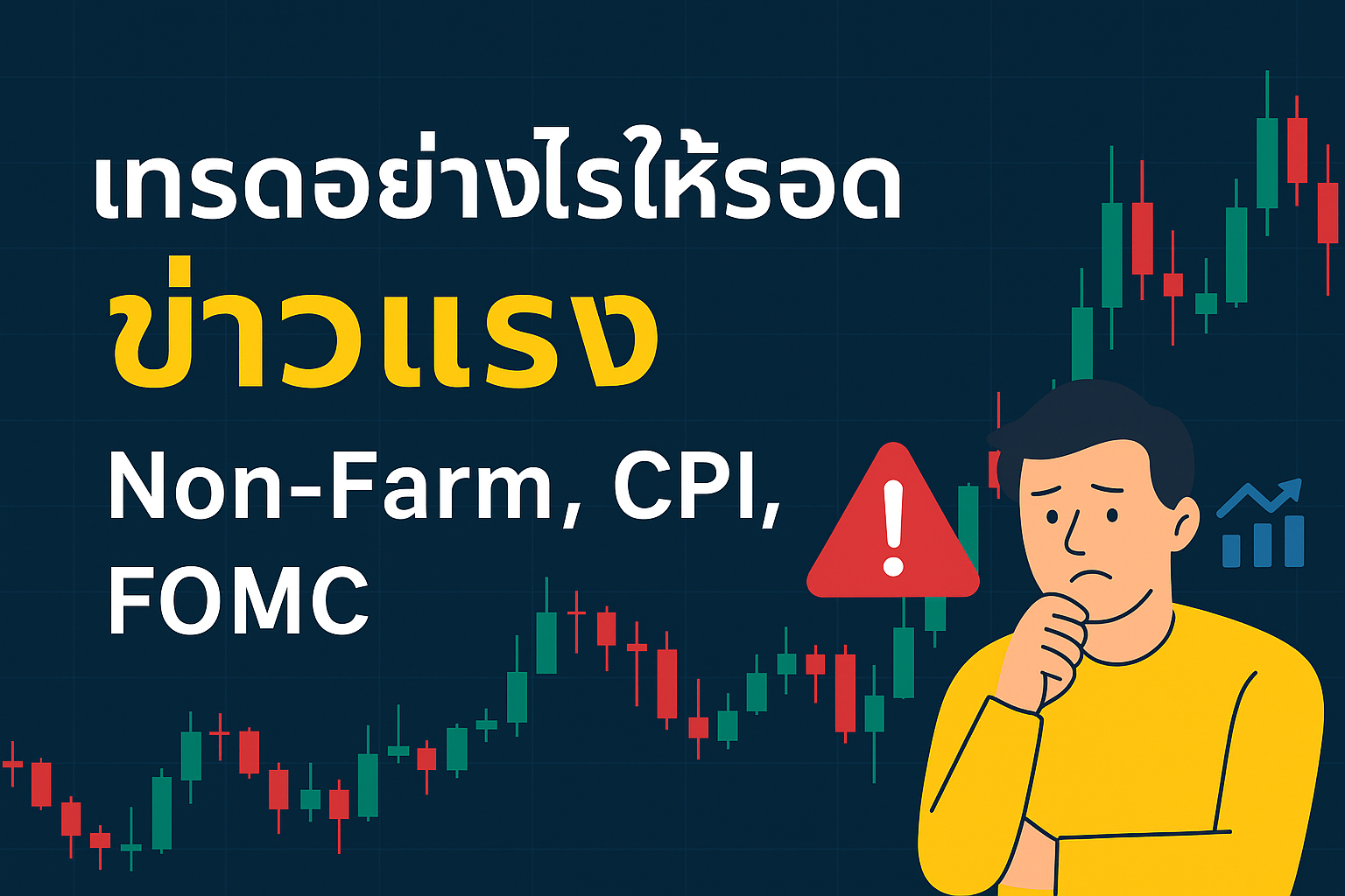 เทรดอย่างไรให้รอดช่วงข่าวแรง Non-Farm, CPI, FOMC